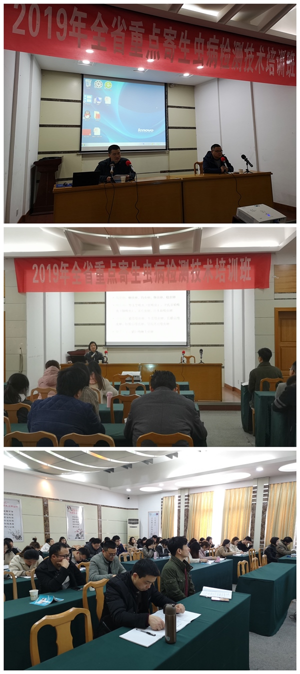 我所舉辦“2019年全省重點寄生蟲病檢測技術培訓班”